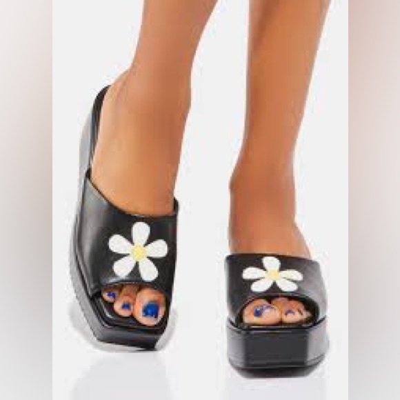 Dolls Kill Shoes - ***SOLD*** Dolls Kill Sirena Bloom Platform Sandals